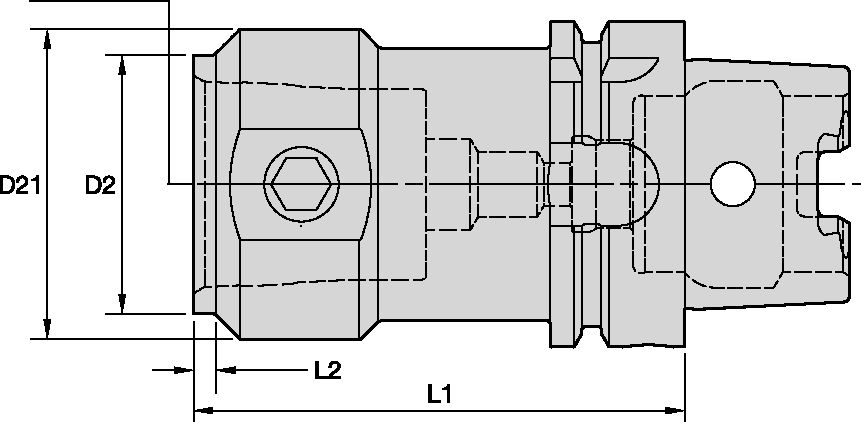 HSK63T TO KM40 ADAPTER GAGING
