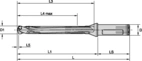 TDM1 SCF DRILL BODY 8XD D=16.00MM