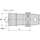 ADAPTOR TAP CHUCK TC KM63 TC2