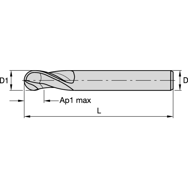 RADIEFRÄS 2MM AP4 Z2 CYL