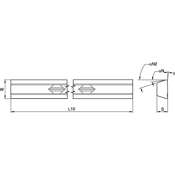RIR REAMING INSERT C45 LEAD