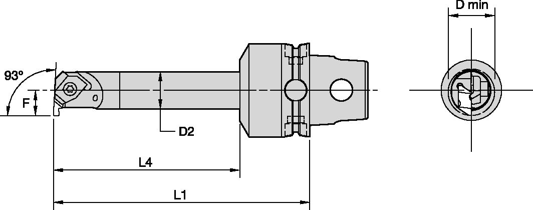 KM40TS BORING BAR NE 93¦ CARB