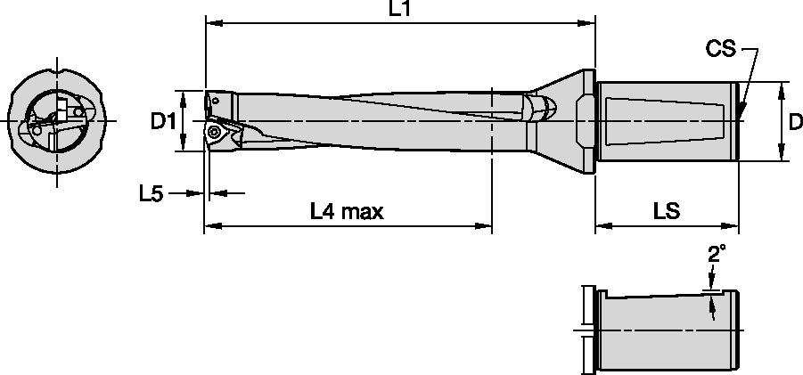 BORR 18MM 5xD IK WD DrillFIX DFSP