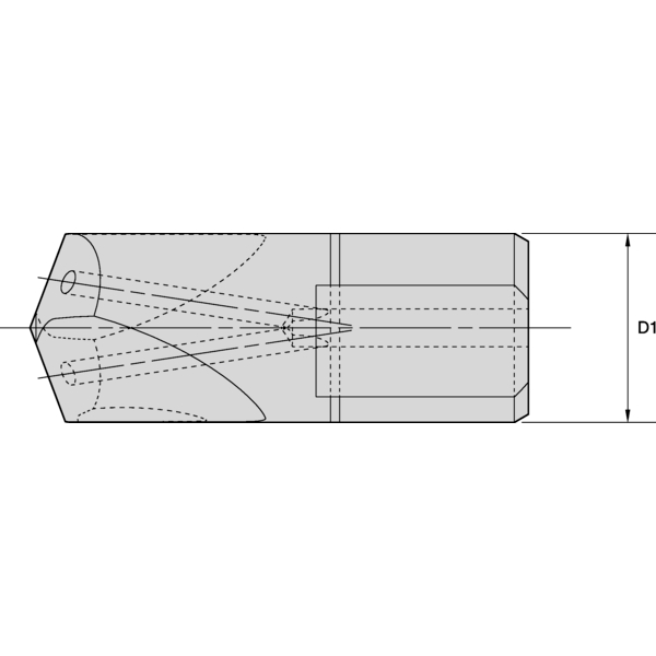 HTS PILOT DRILL 15MM SC TiN-TiAlN