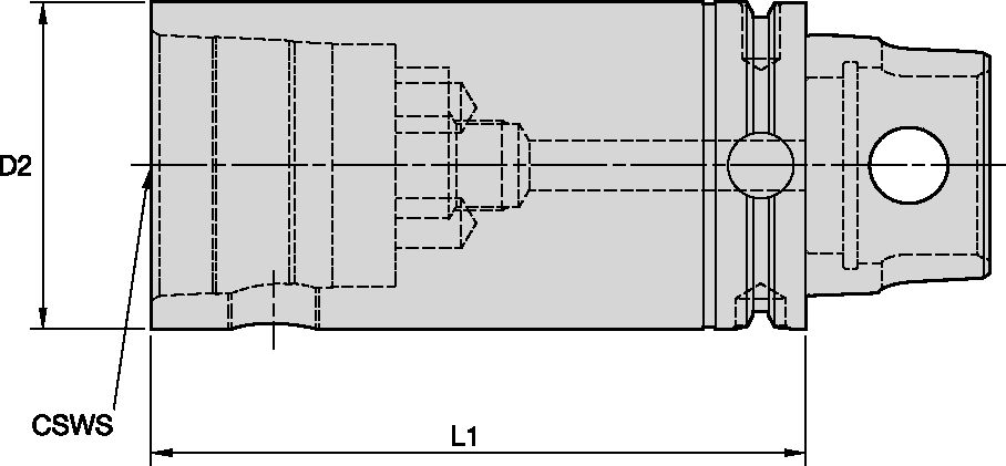 KM80ATC EXTENSION 160MM LONG