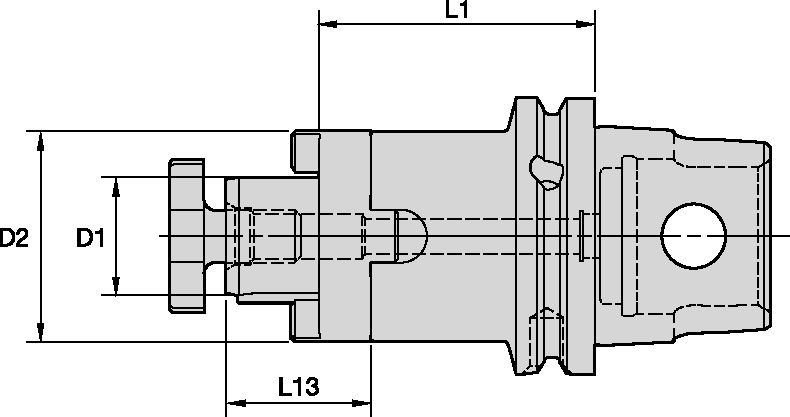 KM63XMZ SHELL MILL ADAPTER Ø27 X 63MM