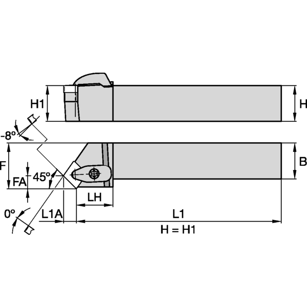 D Clamping Holder W25.0mm L15