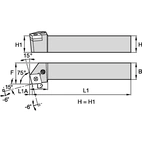 P Clamping Holder W25.0mm L17