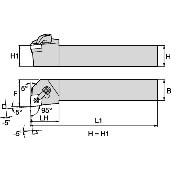 M Clamping Holder W25.0mm L15