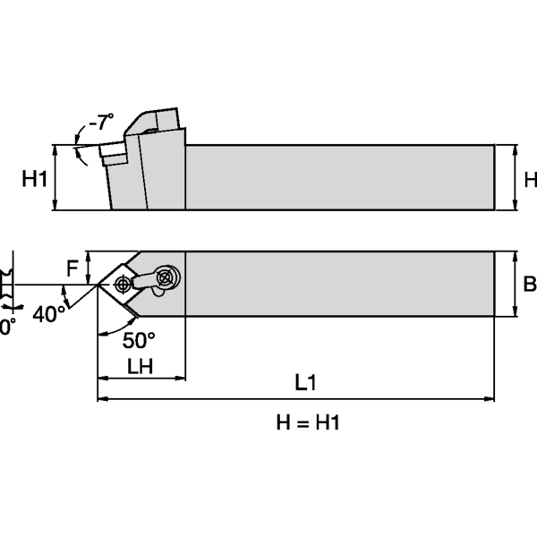 M Clamping Holder W40.0mm L20