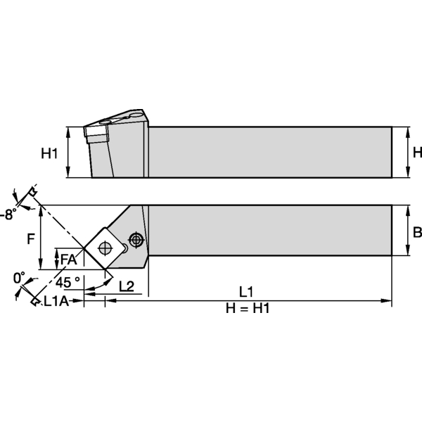 P Clamping Holder W32.0mm L17