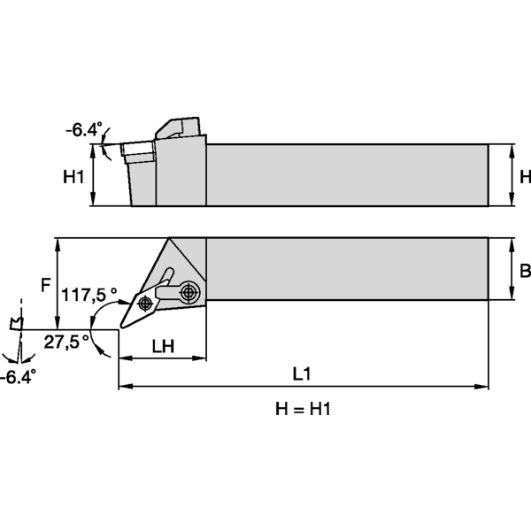 M Clamping Holder W25.0mm L15