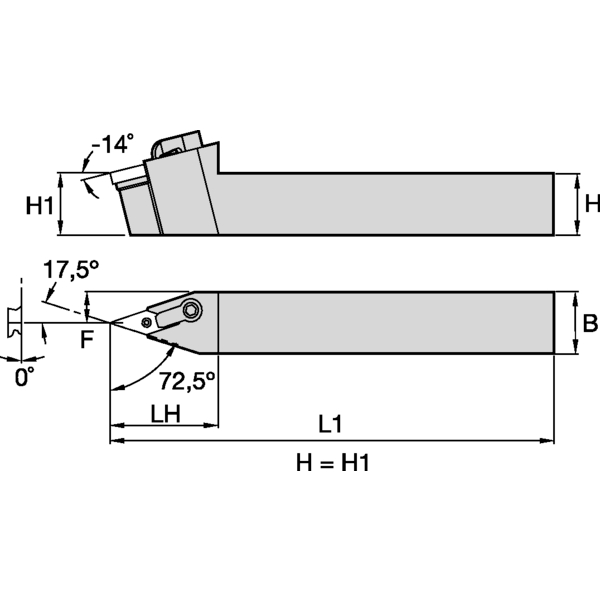 M Clamping Holder W25.0mm L15