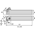M Clamping Holder W32.0mm L17