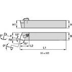 C Clamping Holder W20.0mm L12