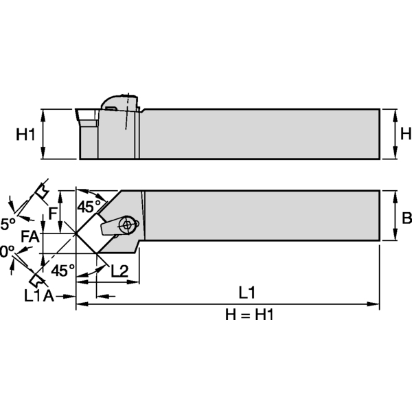 C Clamping Holder W25.0mm L15