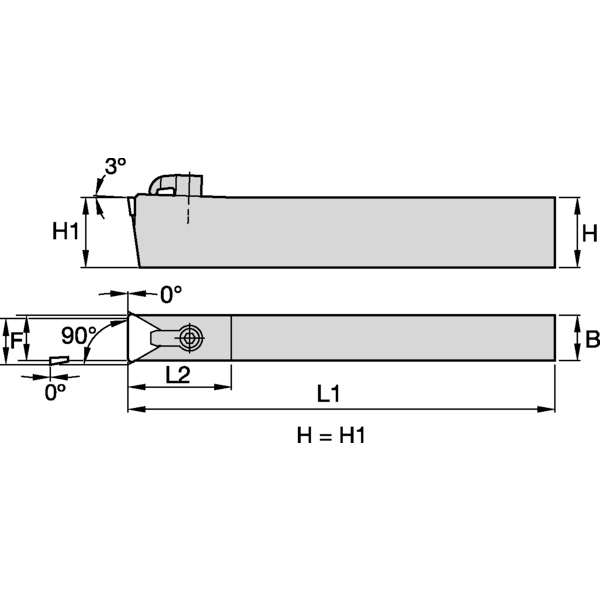 C Clamping Holder W10.0mm L15