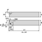 S Clamping Holder W16.0mm L12
