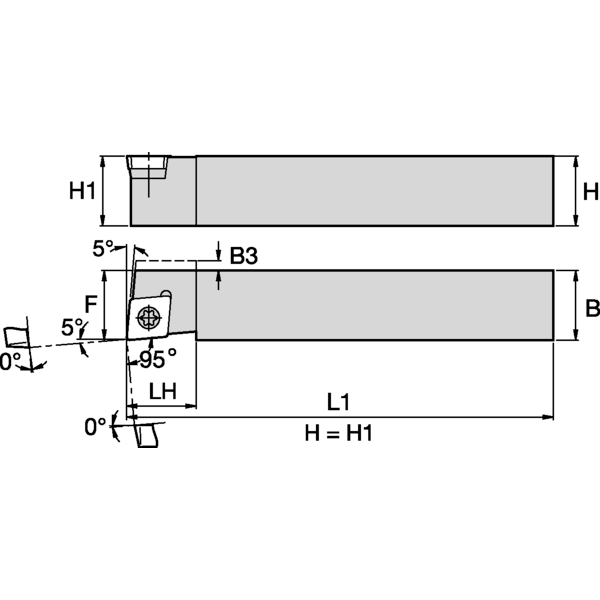 S Clamping Holder W10.0mm L15