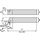 S Clamping Holder W16.0mm L10