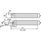 S Clamping Holder W16.0mm L10