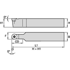S Clamping Holder W20.0mm L12