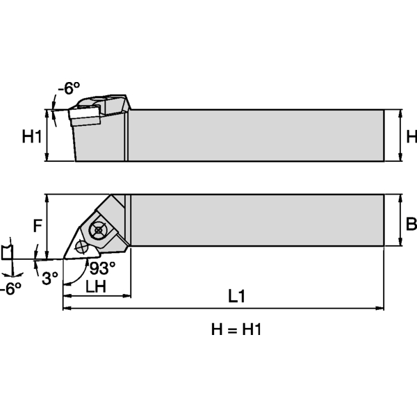 M Clamping Holder W25.0mm L17
