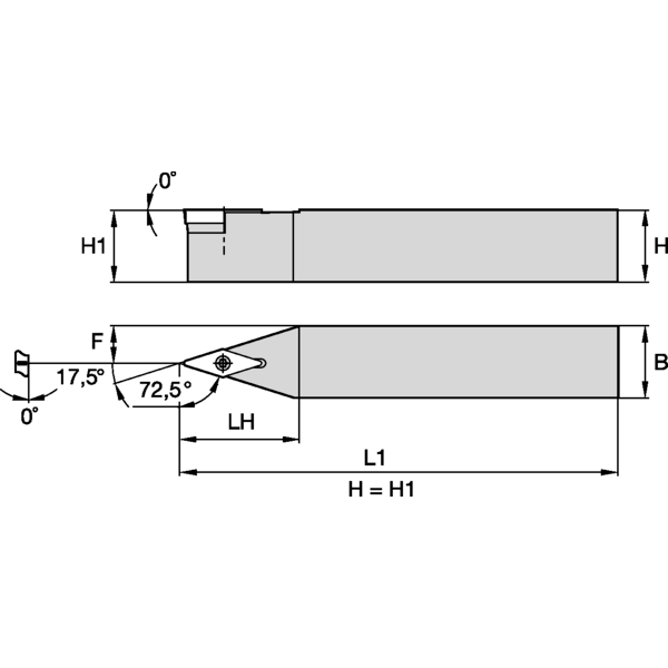 S Clamping Holder W25.0mm L17