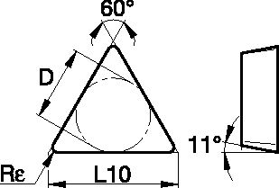 POSITIVE INSERT GEO STD