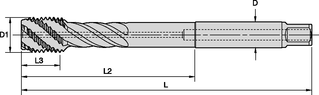 M30X3.5 6HX RHSF SBOT XLNG CH