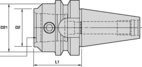 ADAPTOR BT30 KM32-40