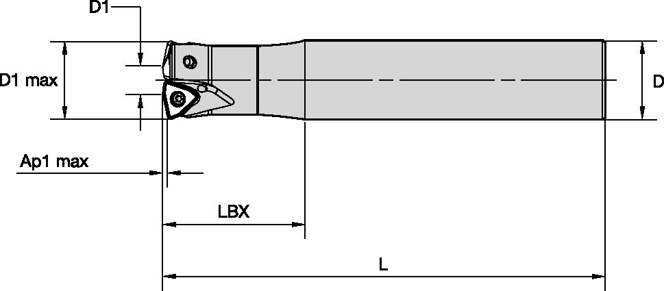 HIGH FEED CUTTER D=32 Z=3 END