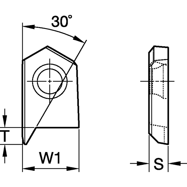 BF Insert • 60° with Spot Face