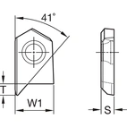 BF Insert • 41° with Spot Face