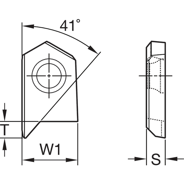 BF Insert • 41° with Spot Face