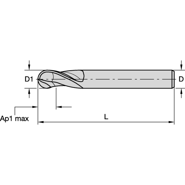FULLRADIEFRÄS 2MM L3:7.8 CYL