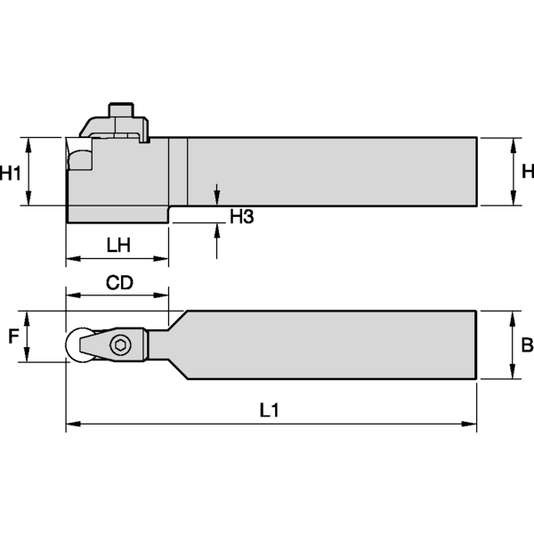 C Clamping Holder W25.0mm L15