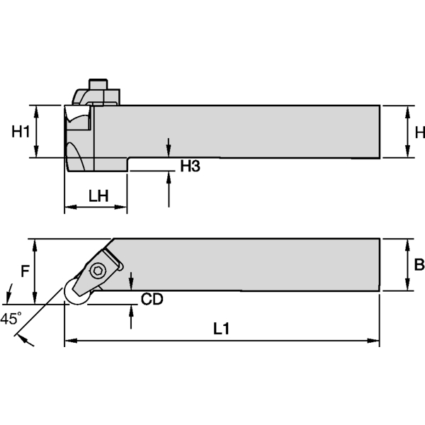 C Clamping Holder W25.0mm L15