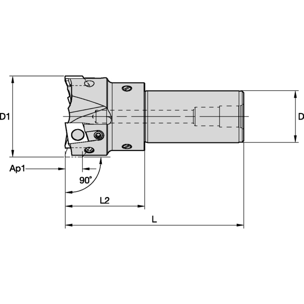 FIX-PERFECT 90 HPM END MILL D