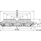MEGA 45 SHELL MILL D=315 Z=10