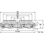 MEGA 60 SHELL MILL D=200 Z=9