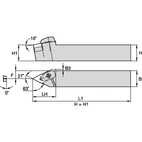 D Clamping Holder W25.0mm L15
