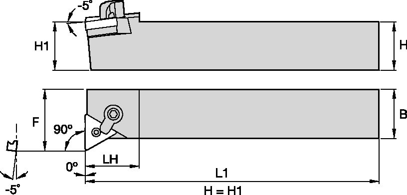 M Clamping Holder W25.0mm L15