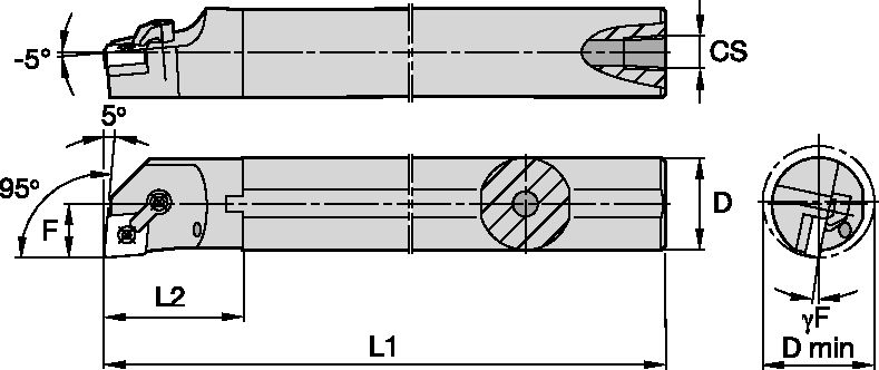 M Clamping Boring Bar D40.0mm