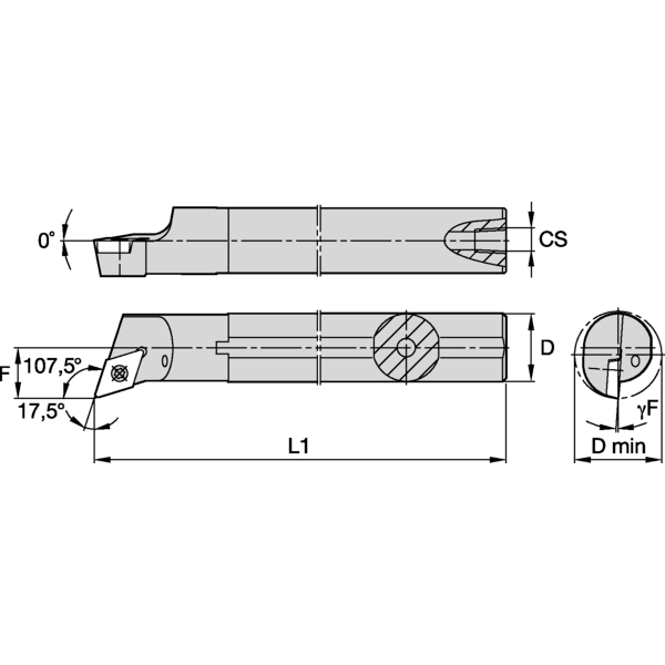 S Clamping Boring Bar D12.0mm