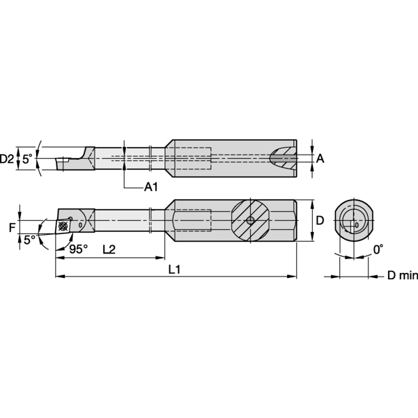 S Clamping Boring Bar D16.0mm