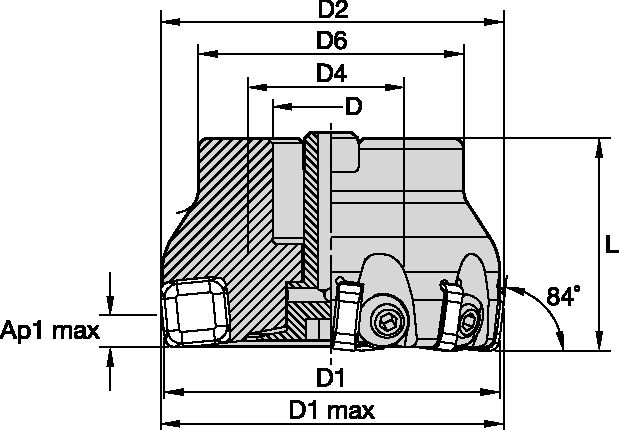 KSSR 84 SHELL MILL D=160 Z=24
