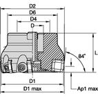KSSR 84 SHELL MILL D=160 Z=24