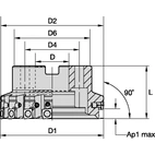 SHELL MILL 90° D200 Z12
