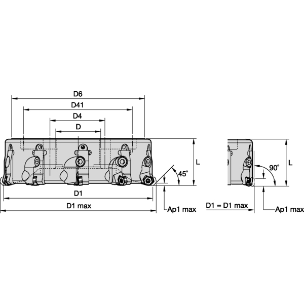 KCMS CARTRIDGE CUTTER D=125 Z